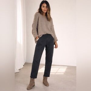 Juicy Couture Black Cargo Pants High Waist Stretch pockets Y2K vintage selvedge